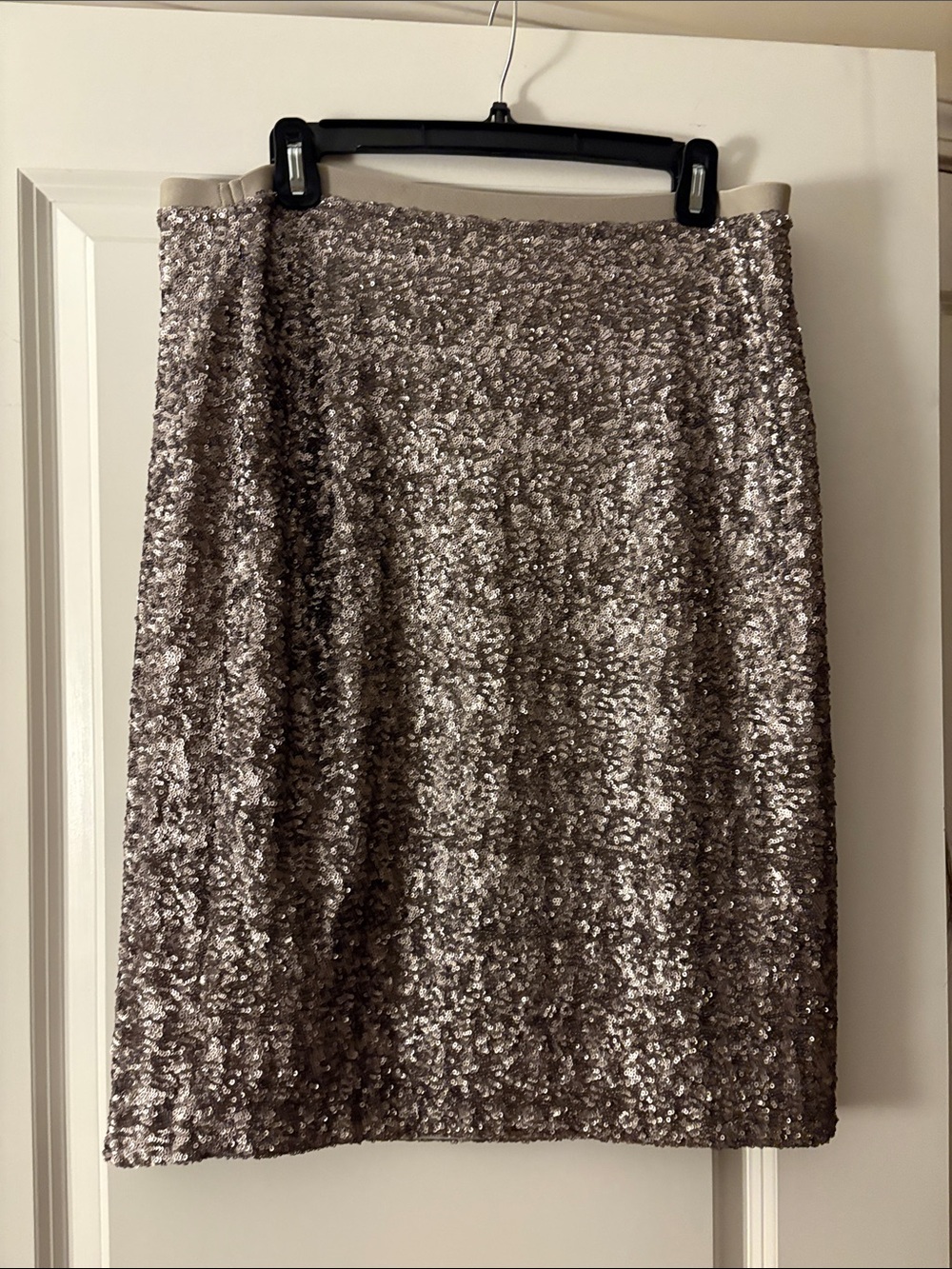 J Jill Sequin Pencil Skirt - Silver/Goldish